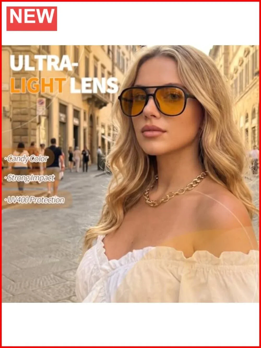 4 Pack Retro Polarized Aviator Sunglasses Oversized Square UV Protection Unisex